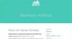 Desktop Screenshot of allentownartsfest.com
