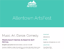 Tablet Screenshot of allentownartsfest.com